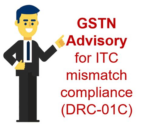 Gstn Advisory For Itc Mismatch Compliance Gst Drc C