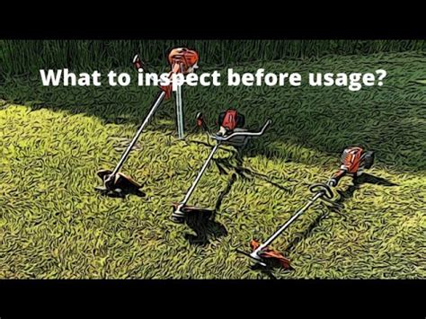 What To Inspect On Your Brushcutter Before Usage Youtube