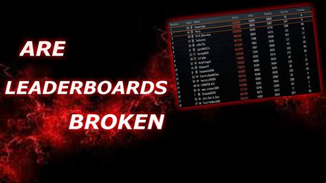 Are COD Leaderboards Broken How To Fix The Leaderboards Black Ops 3