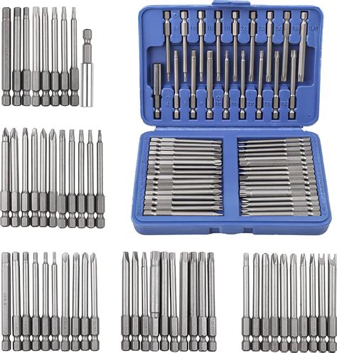 Screwdriver Bit Set Sunsbell 50pcs Security Bit Set Extra Long Magnetic