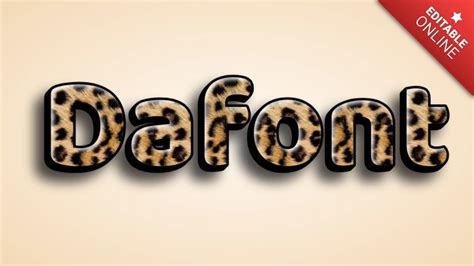 Dafont Leopard D Text Effect Generator