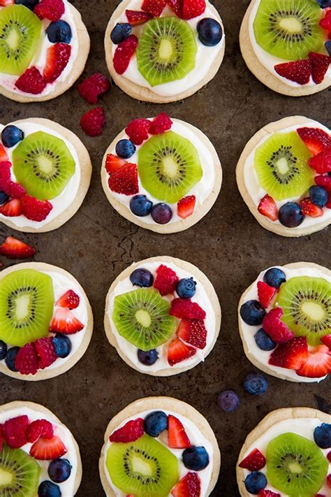 Mini Fruit Pizzas With Lemon Cream Cheese Frosting Cooking Classy