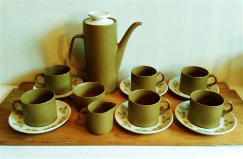 Mid Century Modern Tea Set Coffee Set Of Six Mid Century Etsy