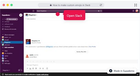 How to make custom emojis in Slack