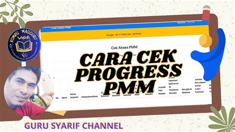 Cek Progress Akses Pmm Sekolahmu Di Sini Terbaru Youtube