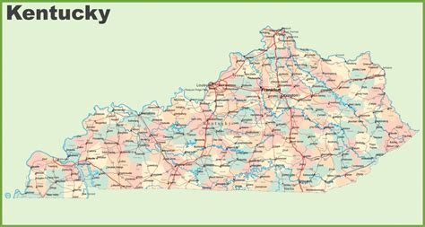 road-map-of-kentucky-with-cities | ReptiTactical