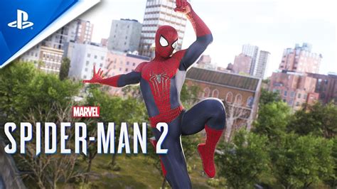 New Marvels Spider Man 2 Ps5 Amazing Spider Man 2 Suit Free Roam