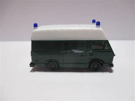 Herpa Modellauto Vw Bus Lt Polizei Hochdach Gr N Wei Lt