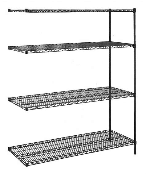 METRO, Add-On, 72 in x 24 in, Wire Shelving Unit - 8A912|4/2472NBL2/63PBL8/99 - Grainger