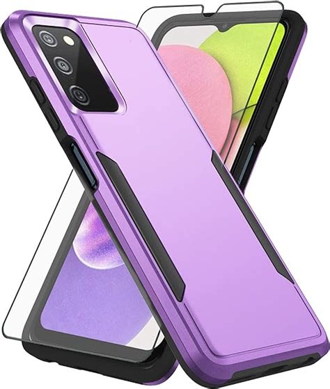 Asuwish Phone Case For Samsung Galaxy A03s Us Version 5g 2022 With Screen Protector