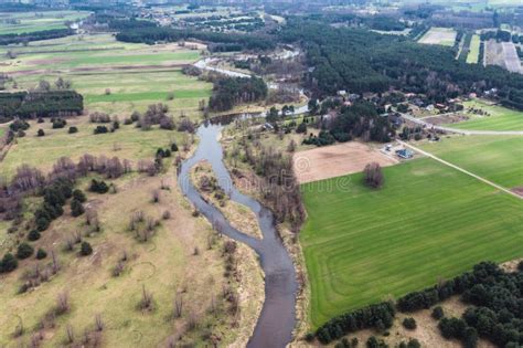 Liwiec River In Masovia Region Of Poland Stock Image Image Of Arable