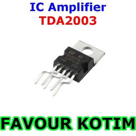 Jual IC TDA2003 TDA 2003 TDA2003A TDA2003AV CAR AUDIO AMPLIFIER FVKOTIM