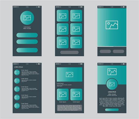 Mobile App Gui Vector Set 182686 Vector Art At Vecteezy