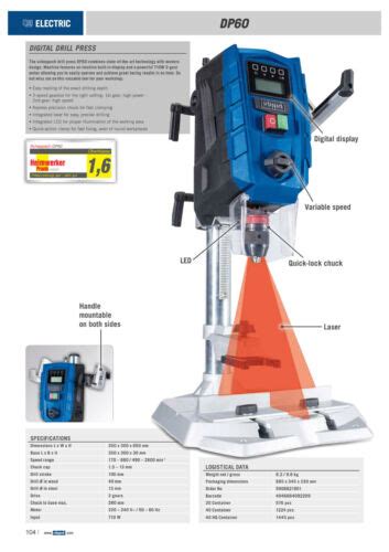 Scheppach Dp W Electric Pillar Drill For Sale Online