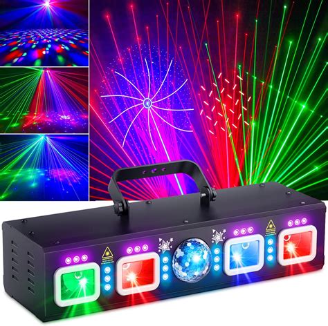 Discolicht Partylicht LED RGB Licht DJ Projektor Musikgesteuert DJ