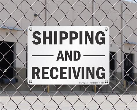 Shipping and Receiving Signs | Shipping signs | Receiving signs