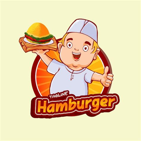 Premium Vector Hamburger Food Character Mascot