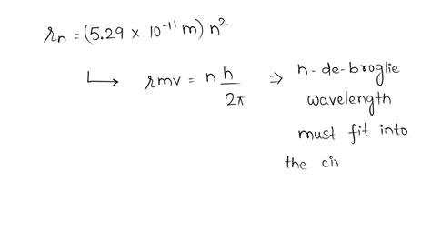 SOLVED:What is the radius of the Bohr orbit of a hydrogen atom shown in ...