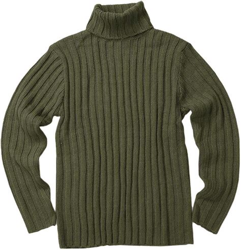 Gafeng Mens Turtleneck Sweaters Winter Thick Ribbed Knit Loose Fit