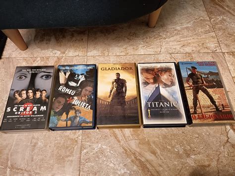 Cassetes Vhs Filmes Titanic Gladiador Carrie Scream O Legion Rio