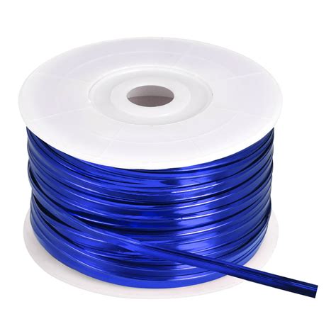 Uxcell Foil Twist Ties 100 Yard Plastic Closure Tie For Tying Bread Candycookies Blue