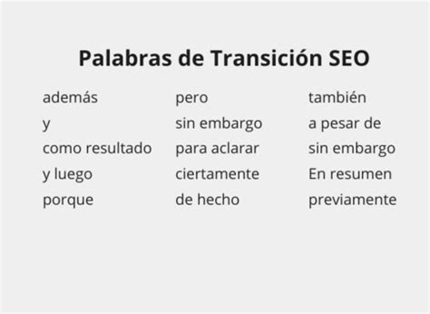 Cu Les Son Las Mejores Palabras De Transici N Seg N Yoast Seo