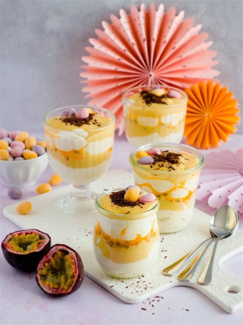 Fruchtiges Eierlik R Dessert Mit Passionsfrucht Dinkelliebe