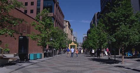 denver celebrates completion   blocks   street mall