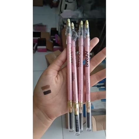 Brasov Pensil Alis Type A 3in1 Bpom Combo 12 Pcs Eyebrow Pencil Dengan