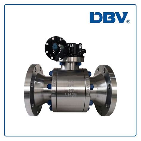 Reduce Bore RB Trunnion Mounted Ball Valve Forged Duplex Stainless