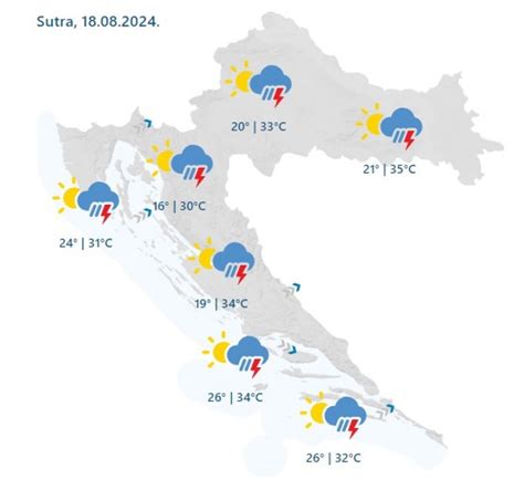 Upozorenje Meteorologa U Nedjelju Mogu I Pljuskovi Pijavice Tu A I