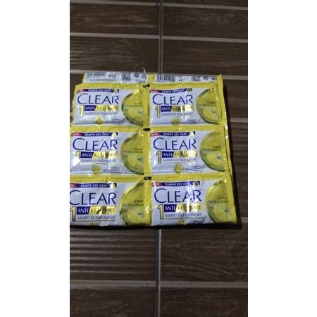 Jual Sampo Clear 1 Renceng Isi 12 Sachet Double 9ml Indonesia Shopee