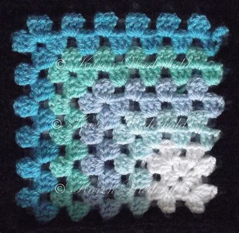 Mitred Granny Square Optical Illusion Blanket Pattern By Weediflower