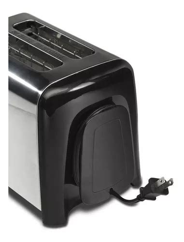 Tostador De Pan 2 Rebanadas Hamilton Beach 750W 22614r Negro Y Acero