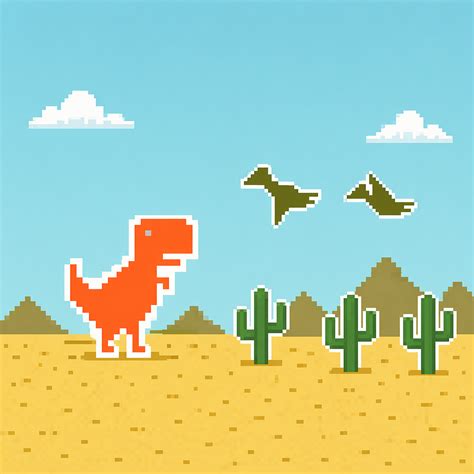 colored  rex dino game
