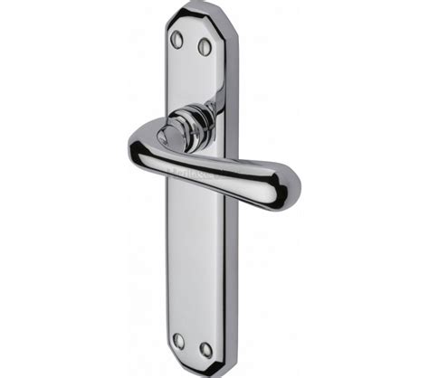 Heritage Brass Charlbury Backplate Handles Polished Chrome