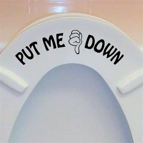 Digital Files For Print Put Me Down Bathroom Svg Put Me Down Toilet