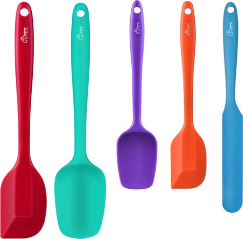 Silicone Spatula Pcs High Heat Resistant Non Stick Rubber Spatulas