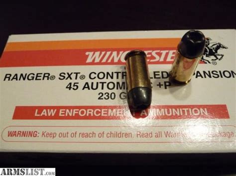 Armslist For Sale Acp Ammo Winchester Ranger Sxt Black Talon