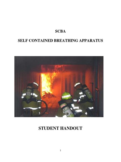 SCBA Guide | PDF | Respiratory System | Oxygen