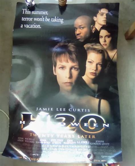 HALLOWEEN H20 MOVIE Poster Signed by Chris Durand Michael Myers 430mm x ...