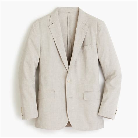 J Crew Ludlow Slim Fit Unstructured Suit Jacket In Cotton Linen For Men