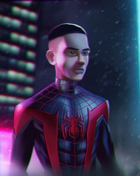 Artstation Spiderman Miles Morales