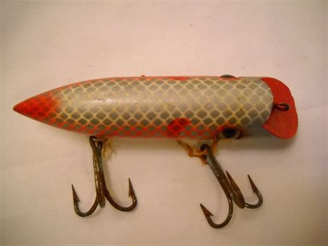 Vintage Martin Salmon Plug Fishing Lure Wood 1930s