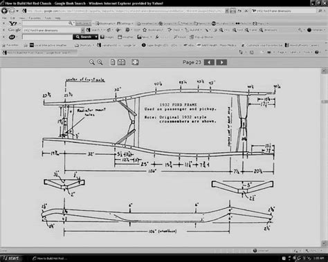 1932 Ford Frame Drawings