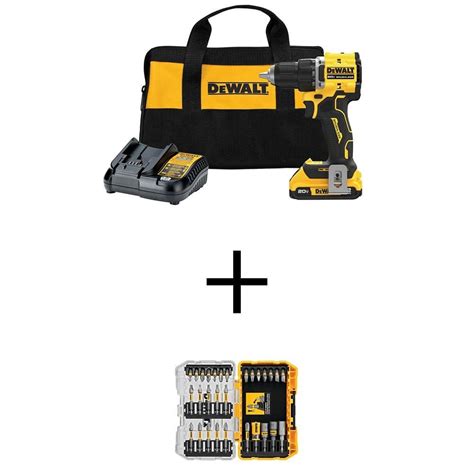 Dewalt 20v Max Xr Lithium Ion Cordless Compact 1 2 In Drill Driver Kit With 5ah Battery