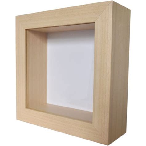 Simple Shadow Box Frames Design With Unpainted Maple Wood And Using