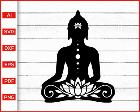 Buddha Svg Yoga Svg Meditation Svg Zen Svg Silhouette Cricut Etsy