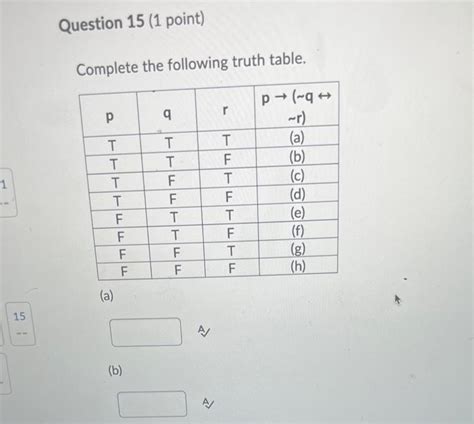 [solved] Complete The Following Truth Table A Complete