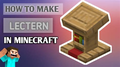 Minecraft How To Make A Lectern Minecraft Me Lectern Kaise Banaye 2021 Youtube